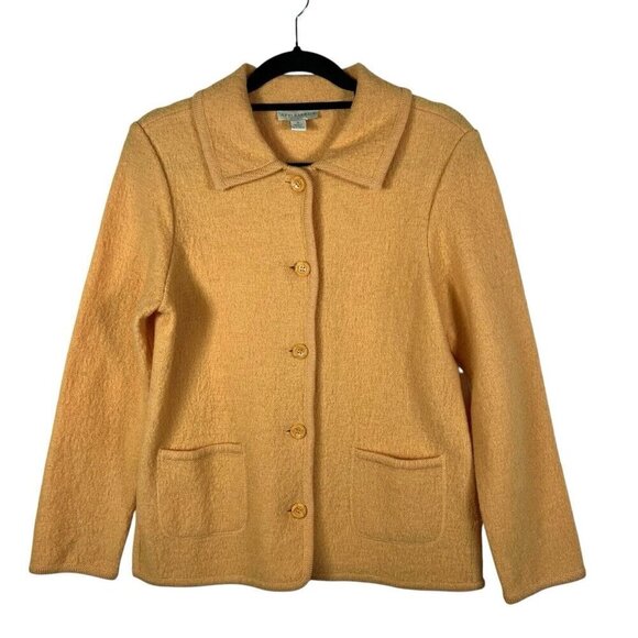 Appleseed's Womens Boiled 100% Wool Jacket Women’ Size Small Orange Classic - Picture 1 of 10